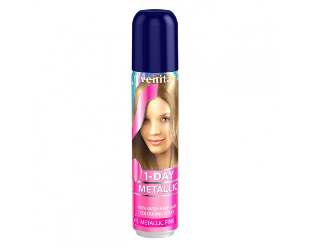 VENITA 1-DAY COLOR თმის საღებავი METALLIC M1 ვარდისფერი - 50 ml