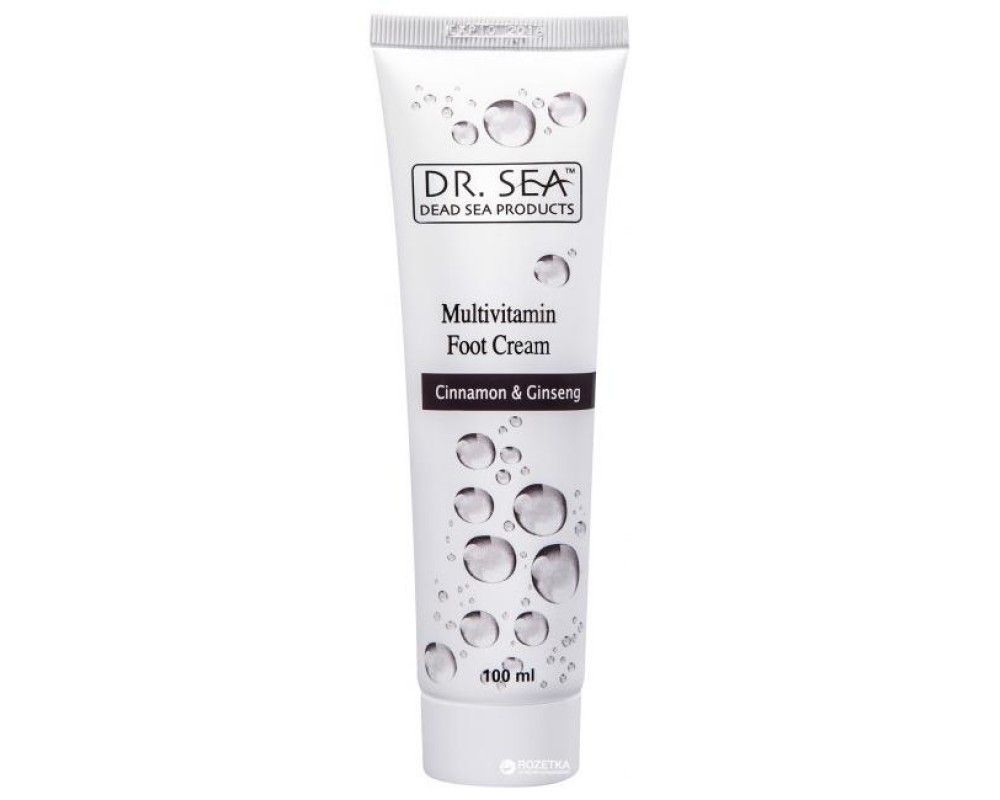 DR. SEA CINNAMON & GENSENG მულტივიტამინი ფეხის კრემი 100მლ