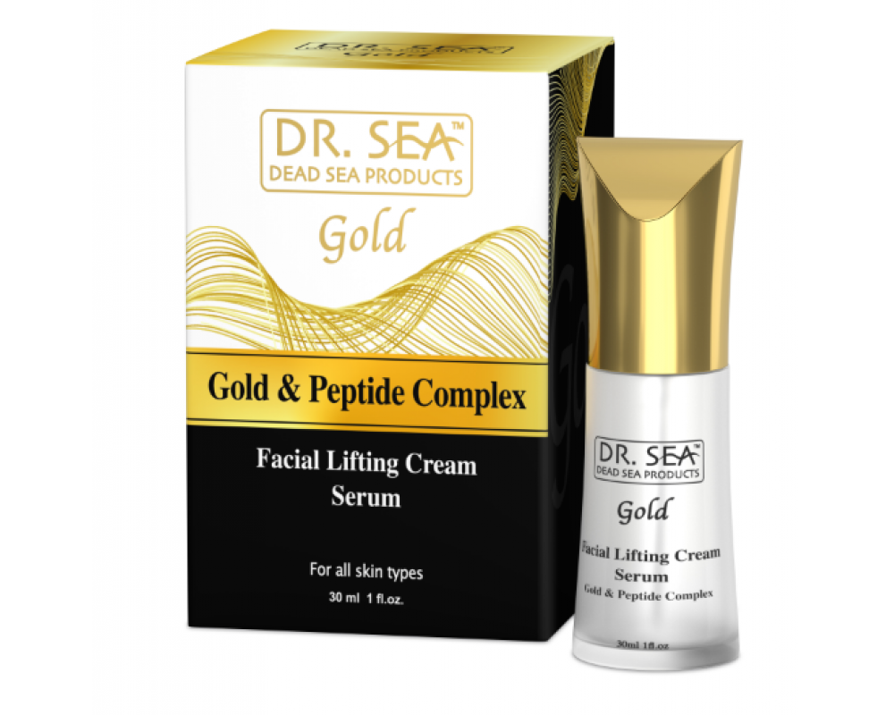 DR. SEA GOLD & PEPTIDE COMPLEX სახის კრემ-შრატი ნაოჭის საწინააღმდეგო - 30მლ