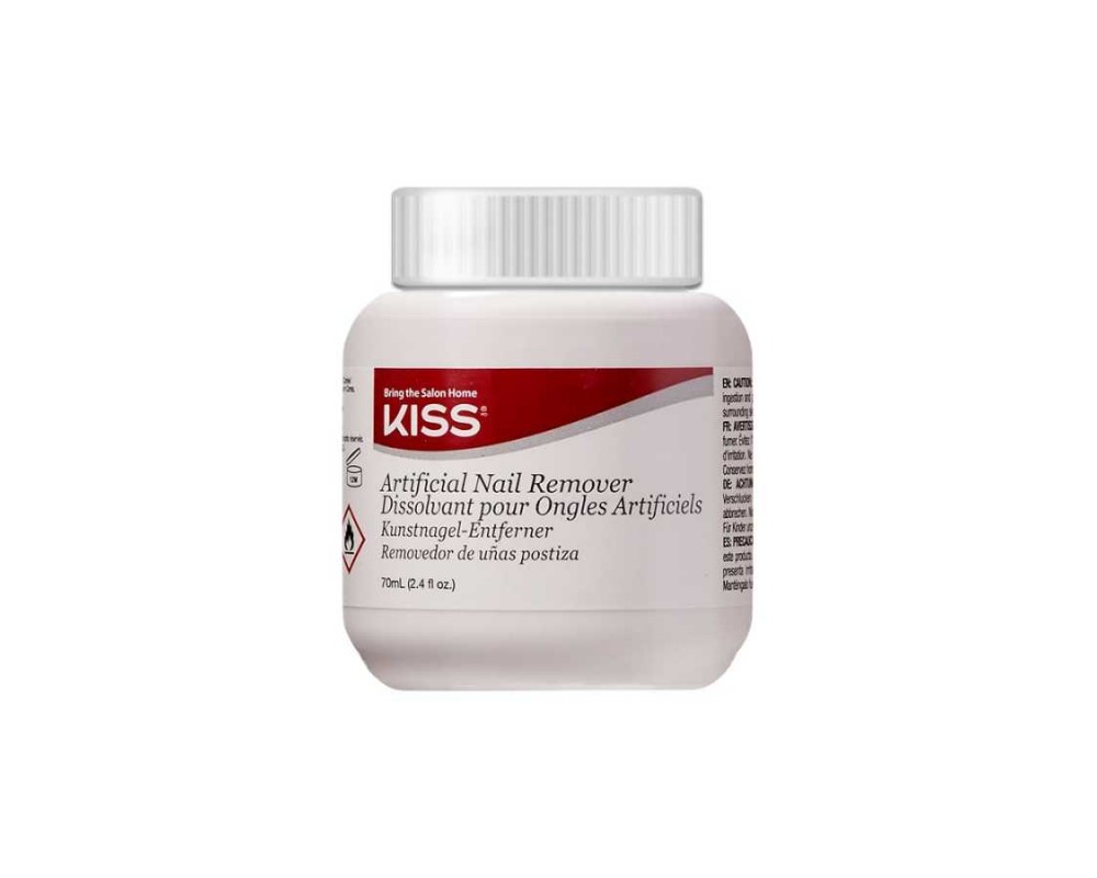 KISS ხელოვნური ფრჩხილის  მოსაშორებელი სითხე 70g 