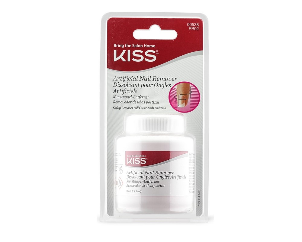 KISS ხელოვნური ფრჩხილის  მოსაშორებელი სითხე 70g 