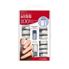 100ც ფრჩხილის შეკვრა100 Nails -  Active Squar- Kiss