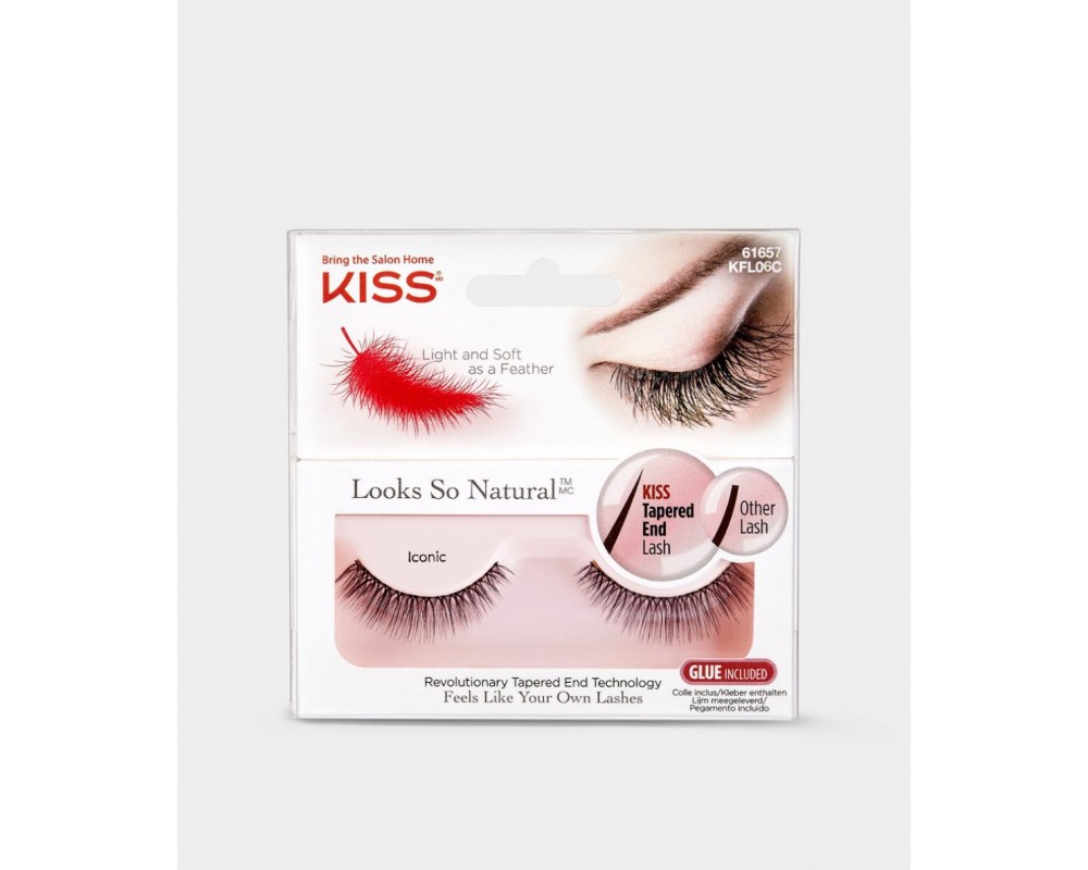 KISS ხელოვნური დასაკრავი წამწამები-KISS Natural Lash - Iconic