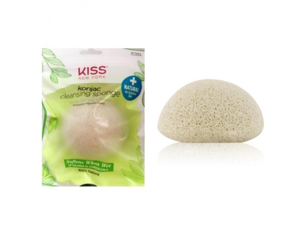 დასაბანი ღრუბელი KONJAC CLEANSING sponge NATURAL- Kiss