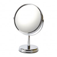 Round chromed mirror with a foot and base   X10 D.15CMS 06740