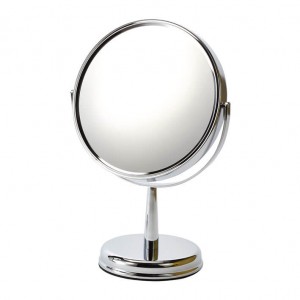 POLLIE Round chromed mirror with a foot and base X7 D.21CMS 06741