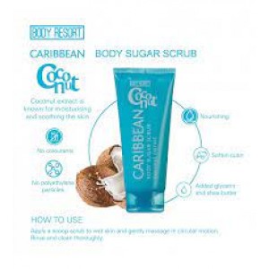 BODY RESORT blue - body sugar scrub 250g - CARIBBEAN COCONUT