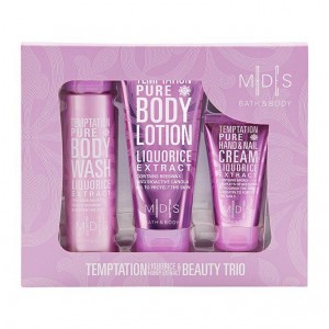 M|D|S BATH & BODY - TEMPTATION beauty trio: * body wash * body lotion * hand & nail cream