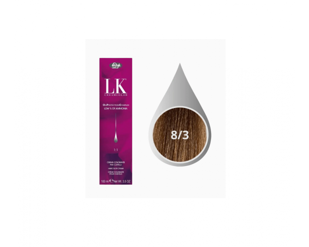 LK თმის საღებავი 8.3