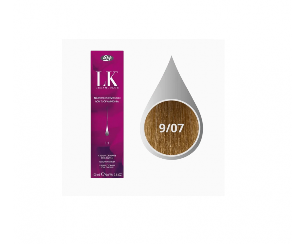 LK თმის საღებავი 9.07