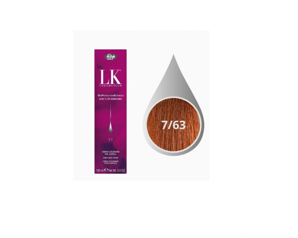 LK თმის საღებავი 7.63