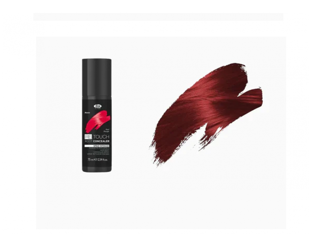 LISAP RE TOUCH სპრეი ჭაღარა თმის წითელი 75მლ