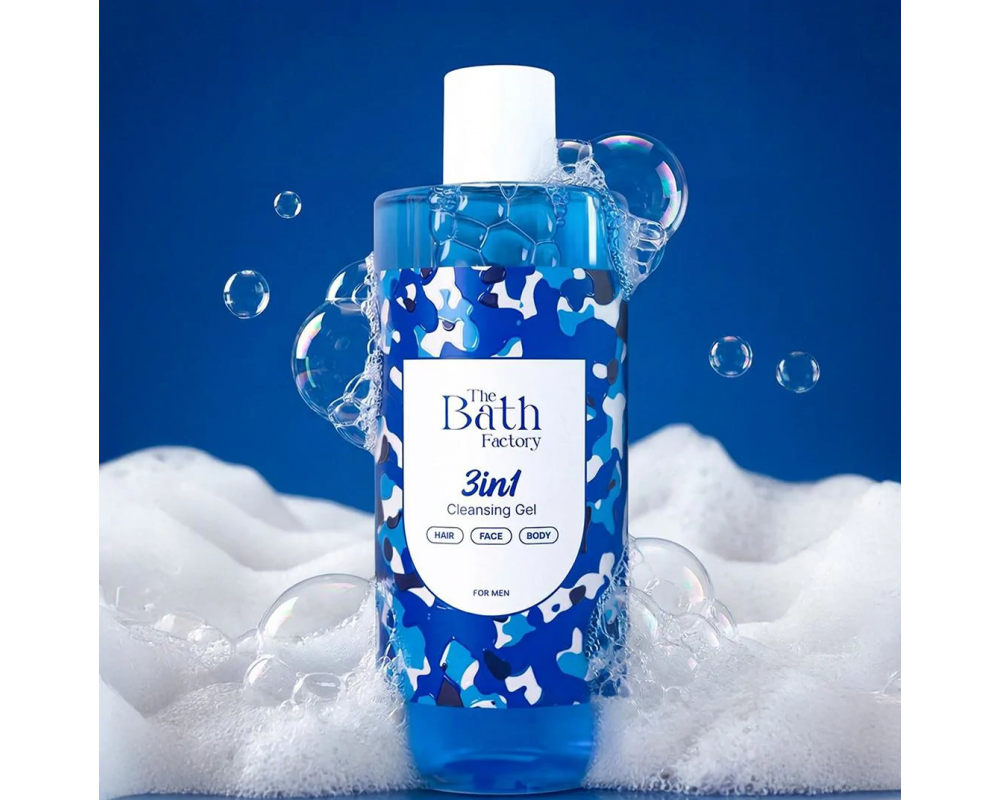 THE BATH FACTORY მამაკაცის დუშგელი 3:1 400მლ