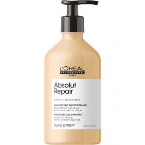 L’Oréal Professionnel შამპუნი დაზიანებული თმის 500 მლ -ABSOLUT REPAIR GOLD 