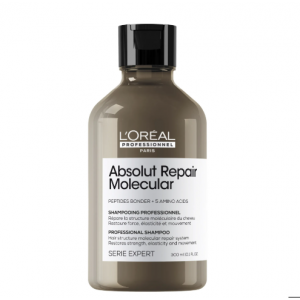 LOREAL SERIE EXPERT ABSOLUT REPAIR MOLECULAR შამპუნი დაზიანებული თმის 300მლ