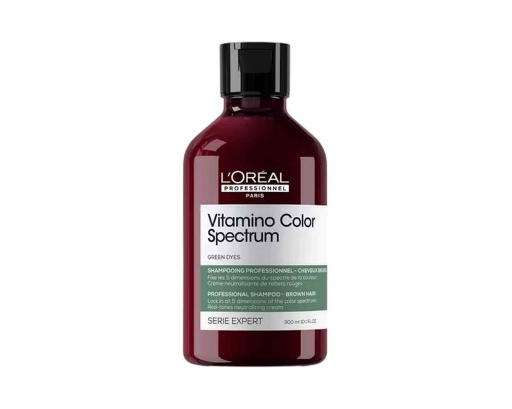LOREAL SERIE EXPERT VITAMINO COLOR SPECTRUM შამპუნი შეღებილი თმის  ყავისფერი 300მლ