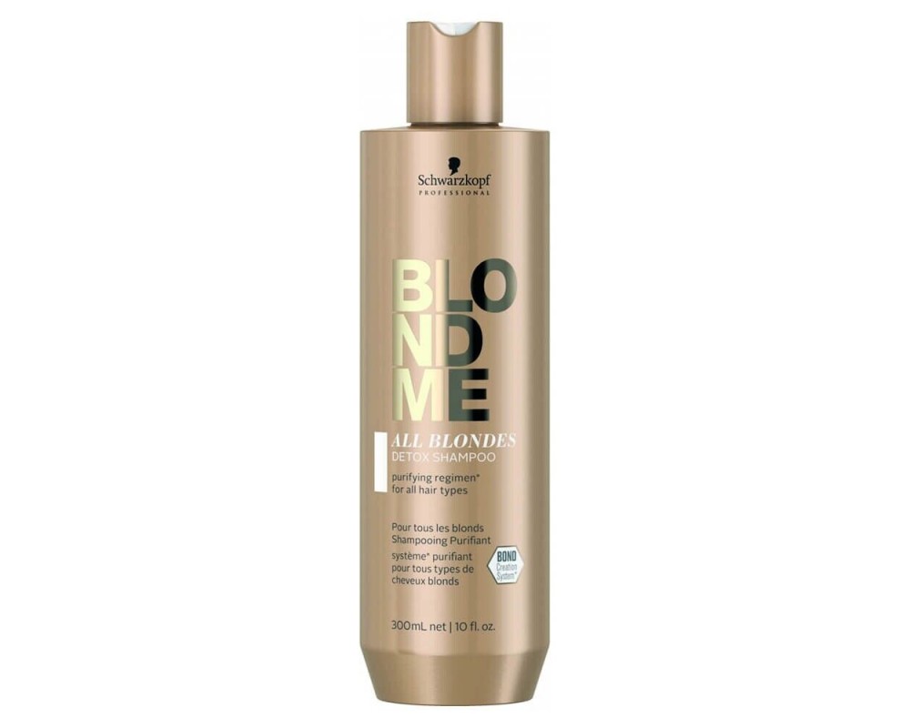 SCHWARZKOPF BLOND ME DETOX  ქერა თმის გამწმენდი შამპუნი 300მლ