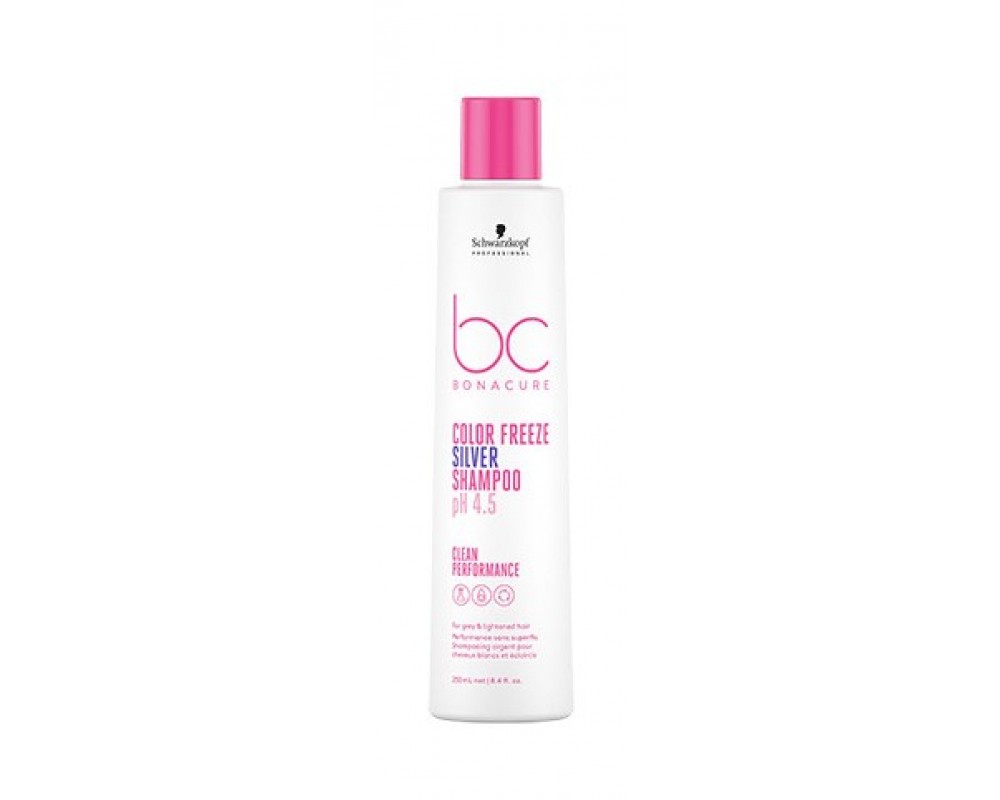 SCHWARZKOPF BONACURE COLOR FREEZE შამპუნი სიყვითლის საწინააღმდეგო 250მლ