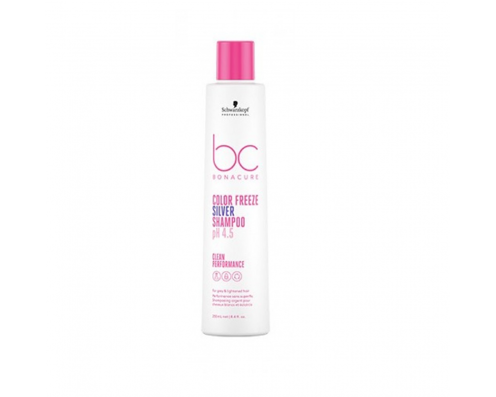 SCHWARZKOPF BONACURE COLOR FREEZE შამპუნი სიყვითლის საწინააღმდეგო 250მლ