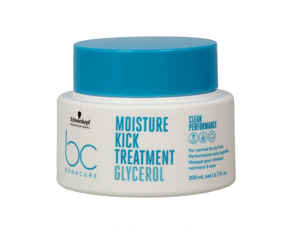 SCHWARZKOPF BONACURE MOISTURE KICK   ნიღაბი ნორმალური და მშრალი თმის - 200 მლ