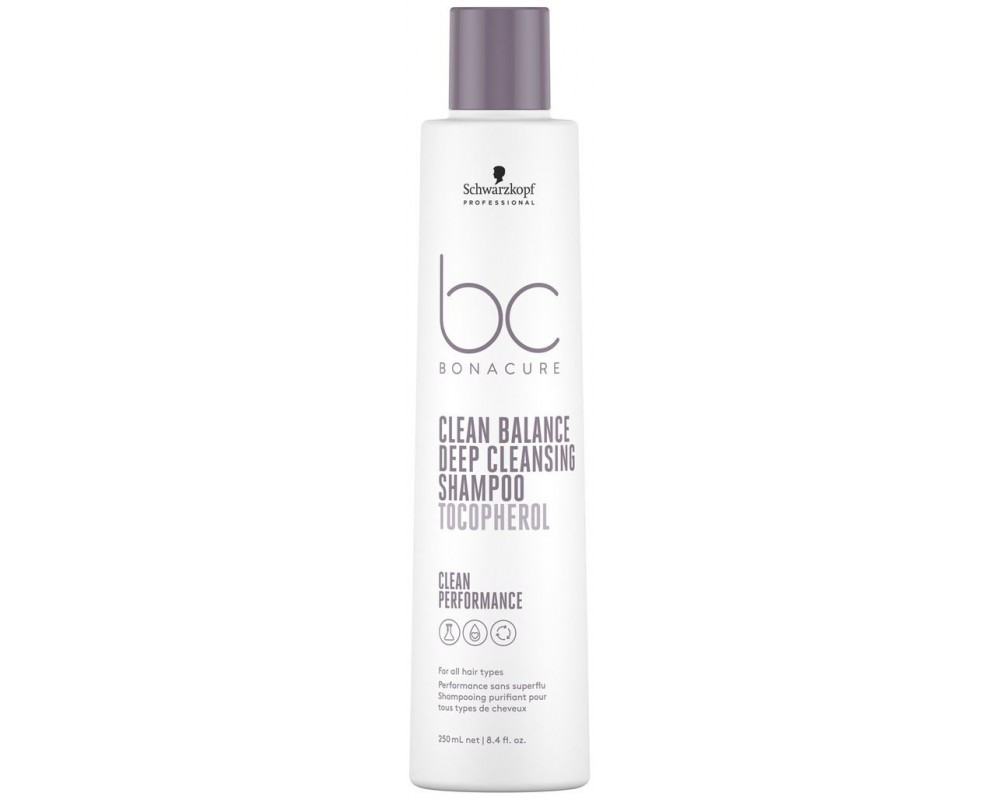 SCHWARZKOPF BONACURE CLEAN BALANCE შამპუნი ღრმა წმენდის  250მლ