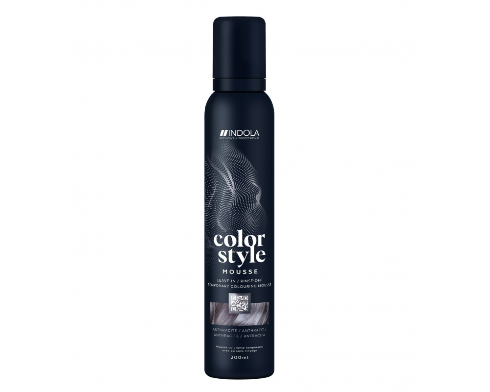 INDOLA COLOR STYLE თმის მუსი ტონერი ANTRACITE 200მლ