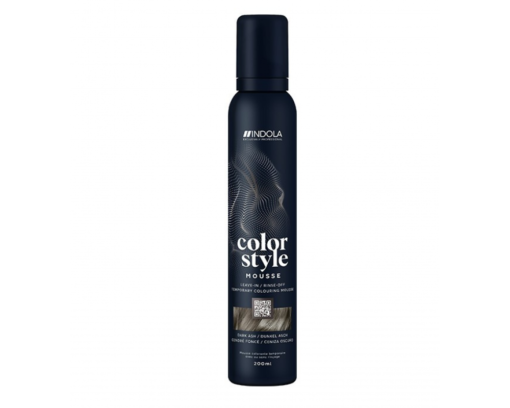 INDOLA COLOR STYLE თმის მუსი ტონერი DARK ASH 200მლ