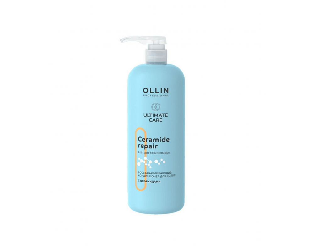 OLLIN ULTIMATE კონდიციონერი აღმდგენი კერამიდებით 1000მლ