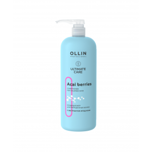 OLLIN ULTIMATE კონდიციონერი შეღებილი თმის აკაის კენკრით 1000მლ