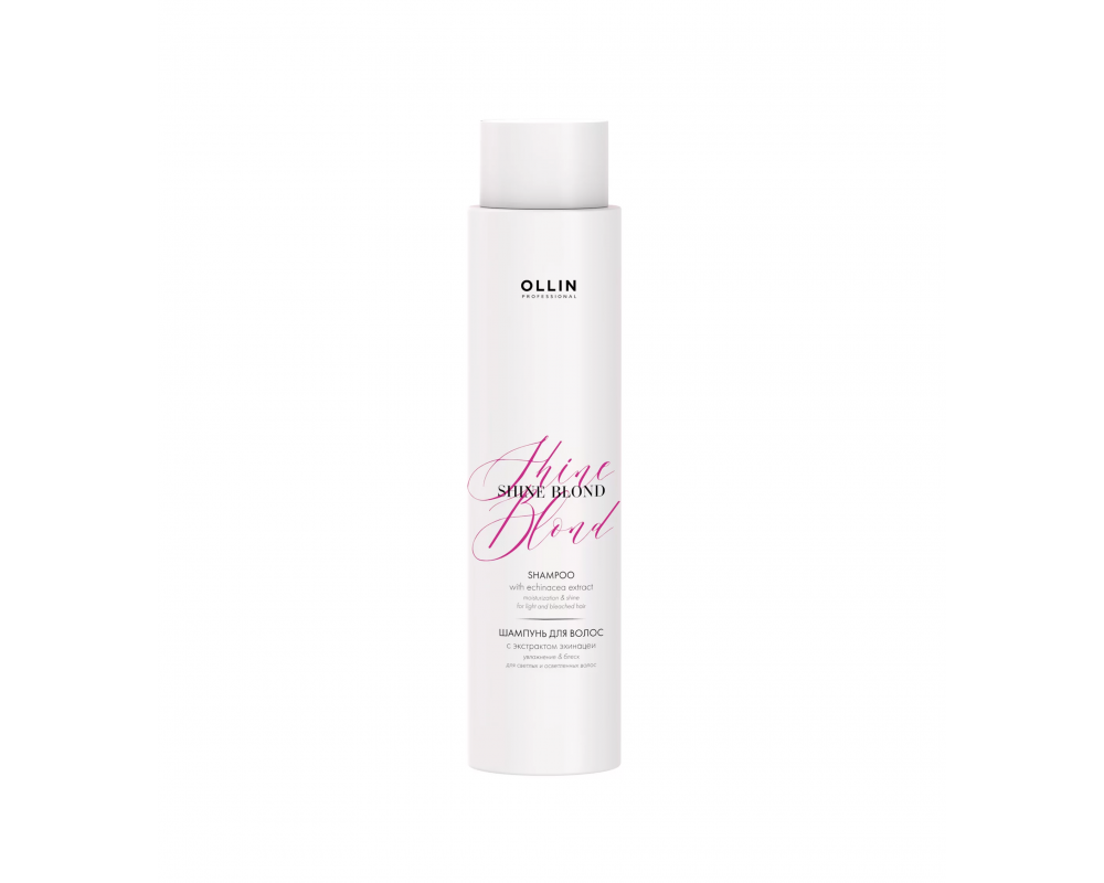 OLLIN SHINE BLOND შამპუნი ექინაცეის ექსტრაქტით 300მლ