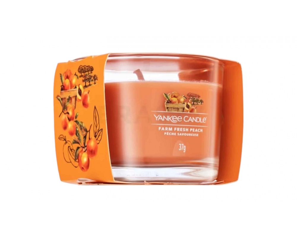 YANKEE CANDLE FARM FRESH PEACH - სურნელოვანი სანთელი 37გ
