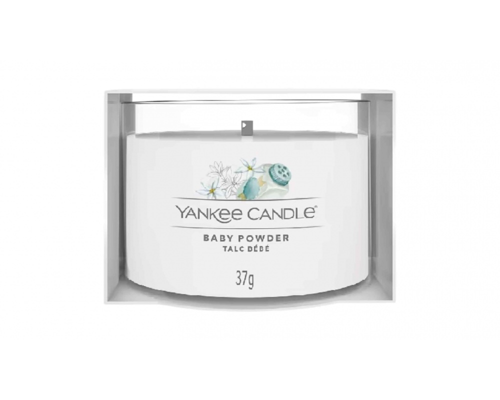 YANKEE CANDLE FILLED BABY POWDER -სურნელოვანი სანთელი 37გ