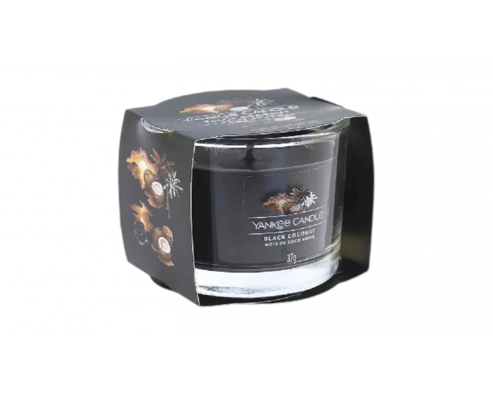 YANKEE CANDLE BLACK COCONUT - სურნელოვანი სანთელი 37გ