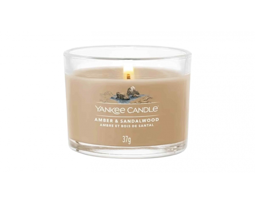 YANKEE CANDLE AMBER SANDALWOOD-სურნელოვანი სანთელი 37გ