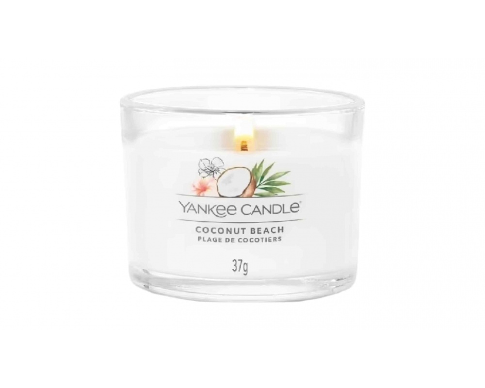 YANKEE CANDLE COCONUT BEACH -სურნელოვანი სანთელი 37გ