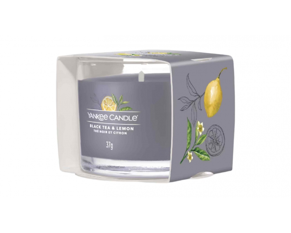 YANKEE CANDLE BLACK TEA & LEMON - სურნელოვანი სანთელი 37გ