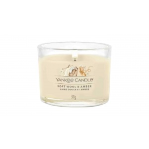 YANKEE CANDLE SOFT WOOL AMBER-სურნელოვანი სანთელი 37გ