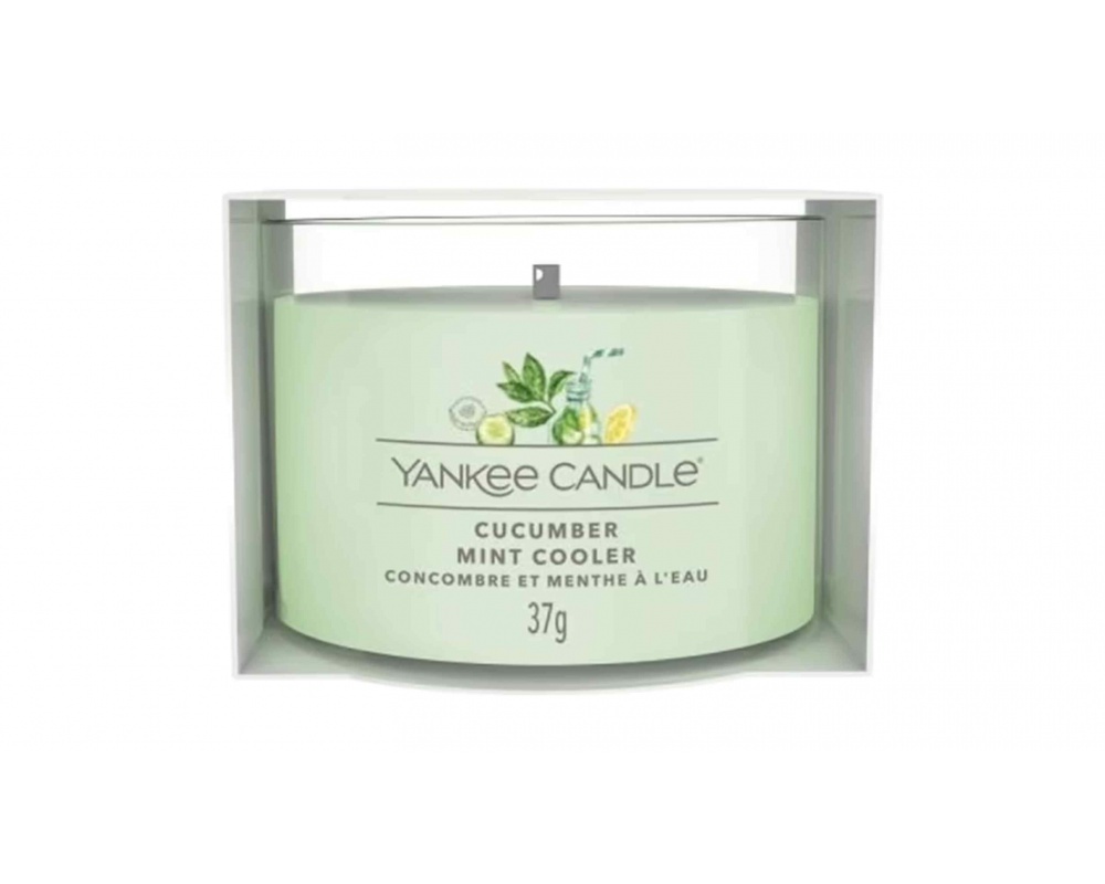 YANKEE CANDLE CUCUMBER MINT COOLER-სურნელოვანი სანთელი 37გ