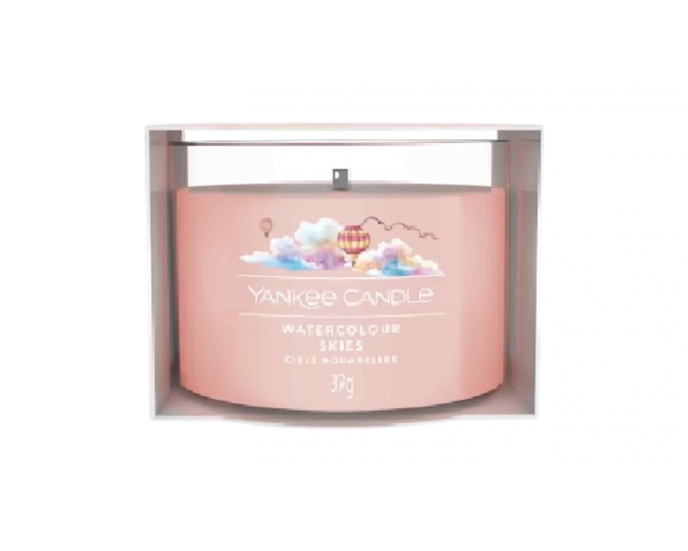 YANKEE CANDLE WATERCOLOUR SKIES-სურნელოვანი სანთელი 37გ