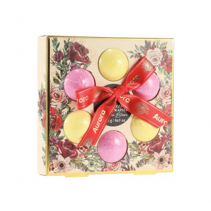 AURORA SPA აბაზანის ბურთები ყვავილები 4X