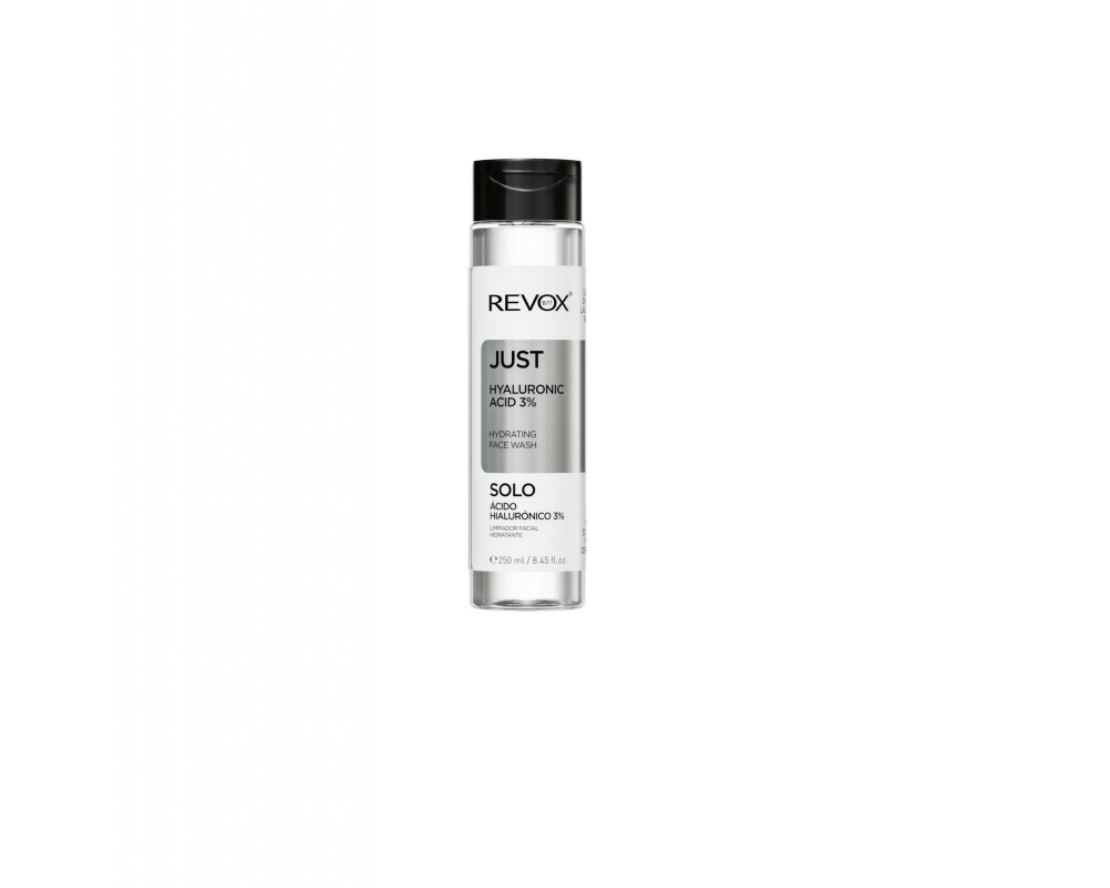 REVOX B77 JUST HYALURONIC ACID 3% სახის დამატენიანებელი დასაბანი ჰიალურონის მჟავით 250მლ