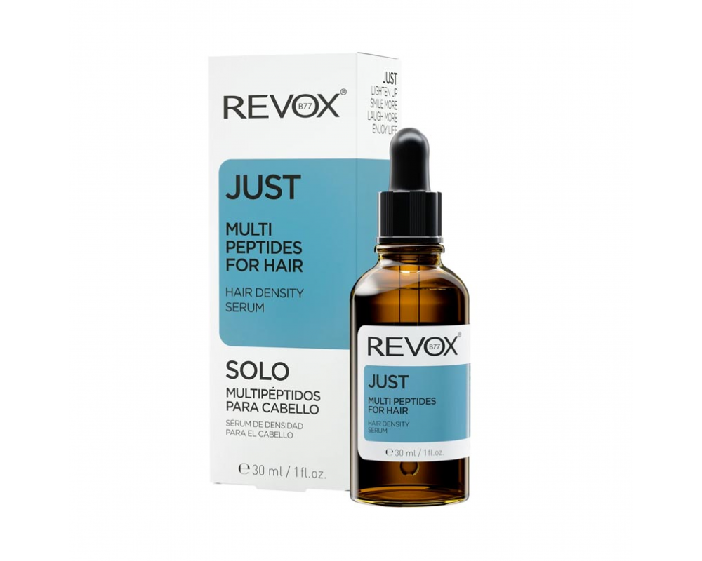 REVOX B77 JUST MULTI PEPTIDES SERUM FOR HAIR გამაძლიერებელი მულტი პეპტიდების შრატი თმისთვის 30მლ