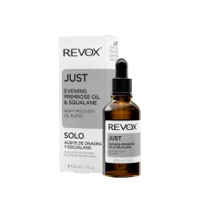 REVOX B77 JUST EVENING PRIMROSE OIL & SQUALANE საღამოს ფურისულას ზეთი და სქუალინი 30მლ