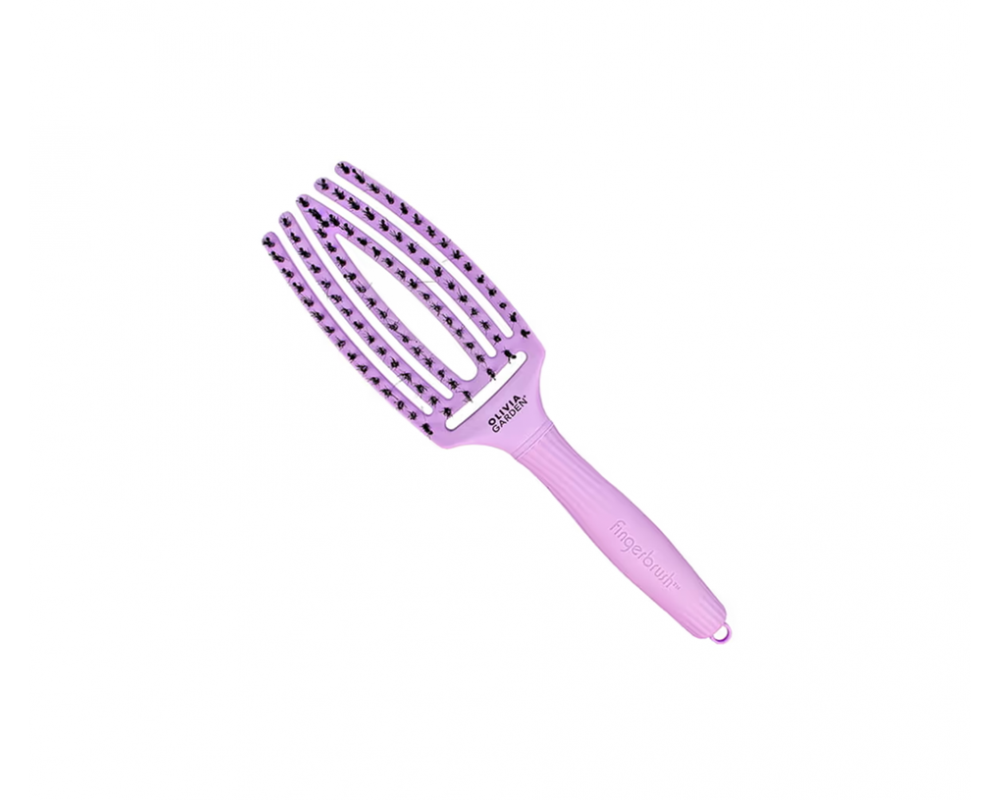 OLIVIA GARDEN FINGER BRUSH BLOOM LAVANDER სავარცხელი