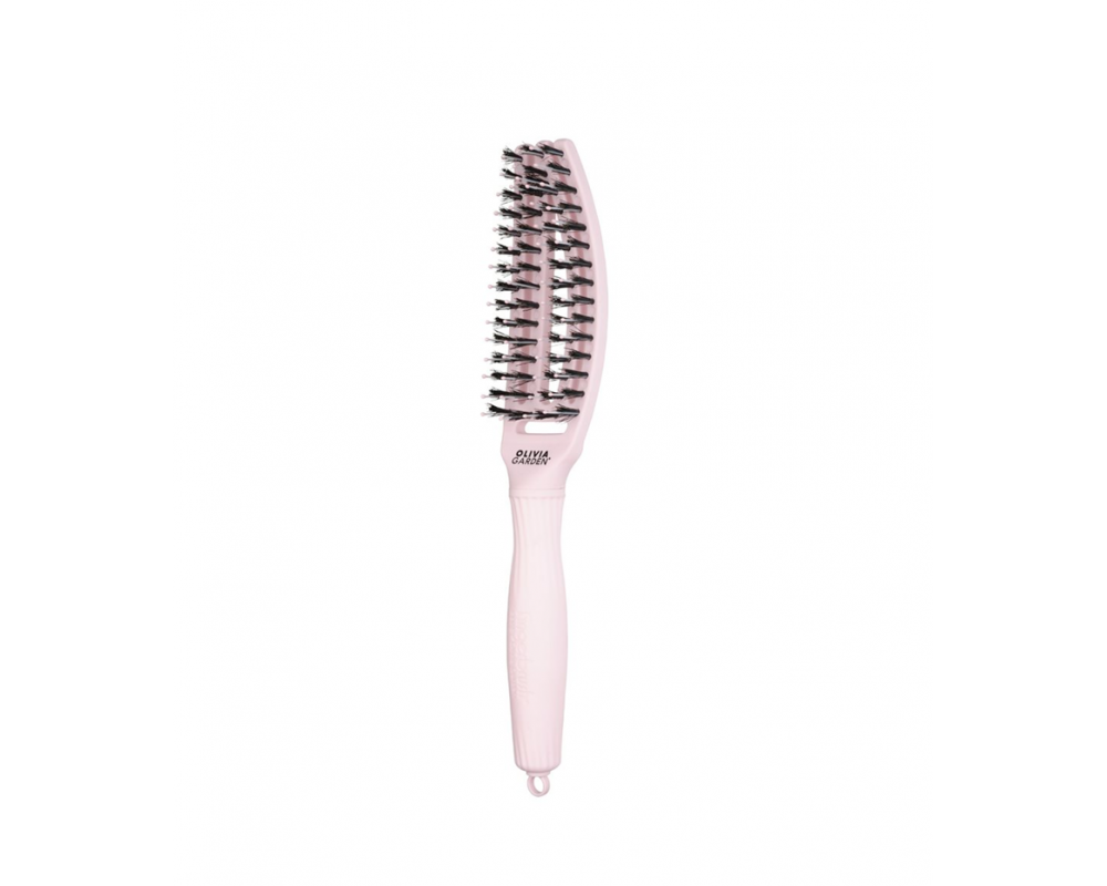 OLIVIA GARDEN FINGERBRUSH CARE ICONIC სავარცხელი PASTEL PINK S
