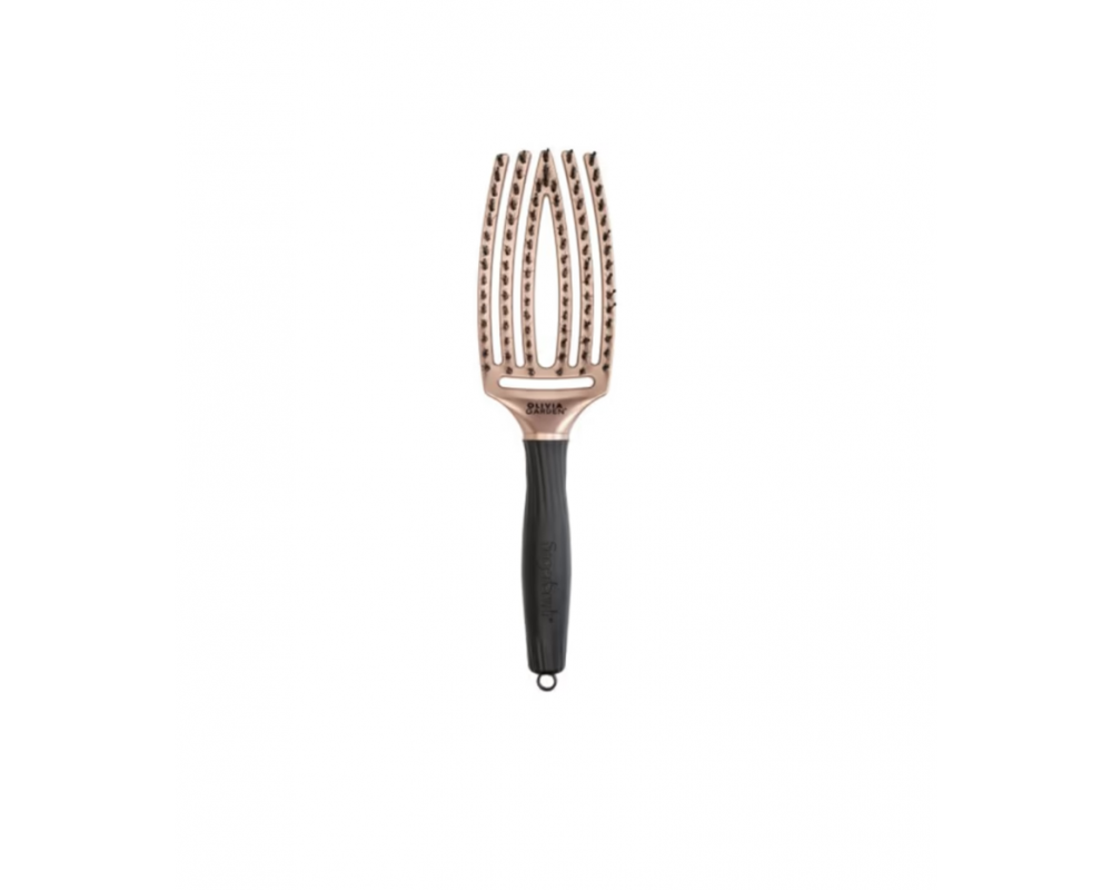 OLIVIA GARDEN FINGER BRUSH LOVE სავარცხელი ROSE სავარცხელი