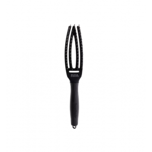 OLIVIA GARDEN FINGERBRUSH CARE ICONIC BOAR&NYLON FULL BLACK S სავარცხელი