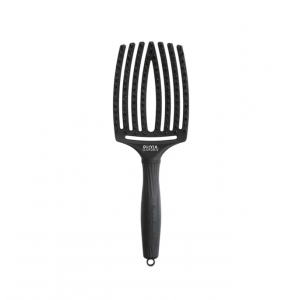 OLIVIA GARDEN FINGERBRUSH CARE ICONIC BOAR&NYLON FULL BLACK L სავარცხელი