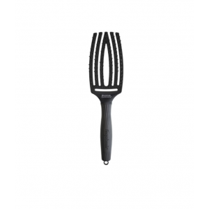 OLIVIA GARDEN FINGERBRUSH CARE ICONIC DOUBLE BRISSTLES BLACK M