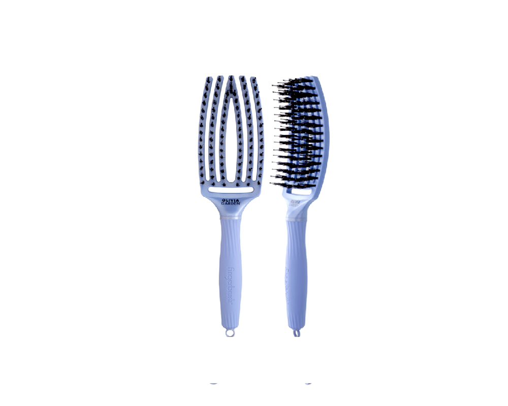 OLIVIA GARDEN FINGER BRUSH NYLON LOVE BLUE სავარცხელი